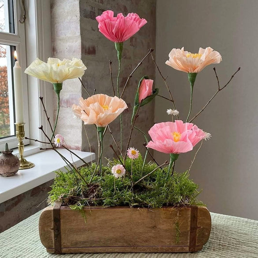 Gør det selv: Valmue (laks/lyserød)